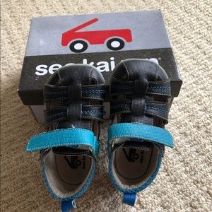 See Kai Run Toddler RyanII Black Sandals